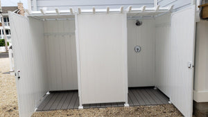 Triple Outdoor Shower Kit Enclosure