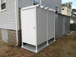 Double Outdoor Shower Kit Enclosure