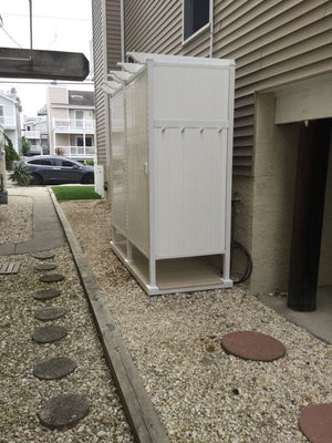 Double Outdoor Shower Kit Enclosure