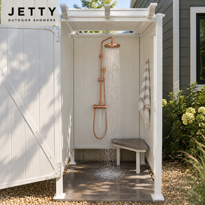 8" Outdoor Shower Fixture-Copper