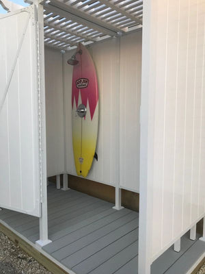 Triple Outdoor Shower Kit Enclosure