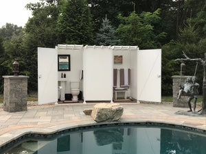 Triple Outdoor Shower Kit Enclosure
