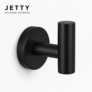 Outdoor Matte Black Towel Hook