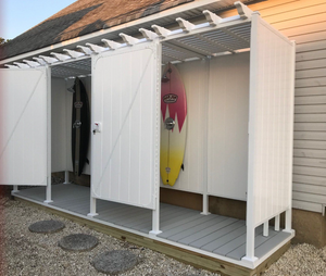 Triple Outdoor Shower Kit Enclosure