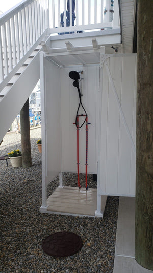 Single Outdoor Shower Kit Enclosure