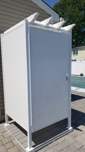 Single Outdoor Shower Kit Enclosure