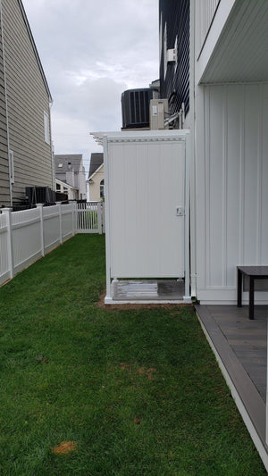 Single Outdoor Shower Kit Enclosure