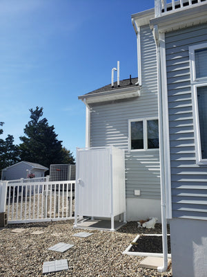 Single Outdoor Shower Kit Enclosure
