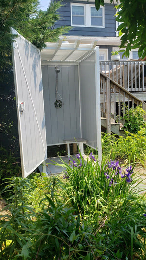 Single Outdoor Shower Kit Enclosure