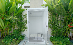 Single Outdoor Shower Kit Enclosure