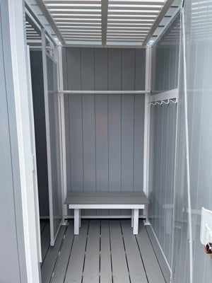 Triple Outdoor Shower Kit Enclosure