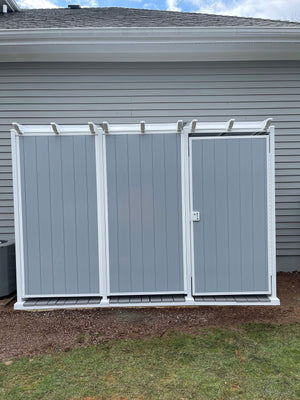 Triple Outdoor Shower Kit Enclosure