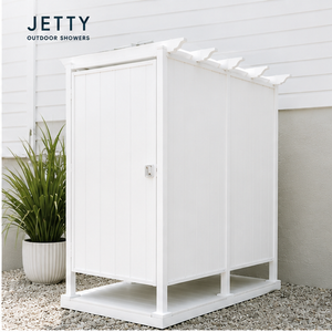 Jetty Signature Double Outdoor Shower Kit Enclosure 46”x68”x88”