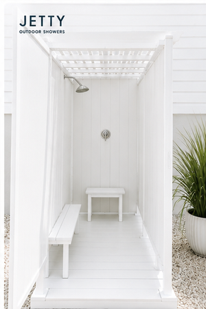 Jetty Signature Double Outdoor Shower Kit Enclosure 46”x68”x88”