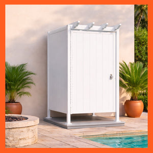 Single Outdoor Shower Kit Enclosure - 46”x46”x88"
